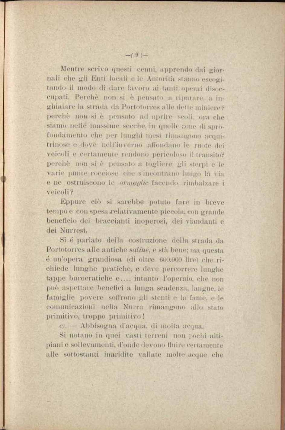 Piero Sechi - Due mesi nella Nurra 1914